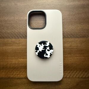 White and Black Cow Print Phone Case